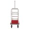 Global Industrial Silver Stainless Steel Bellman Cart, Straight Uprights, 8 Pneumatic Casters, 41-1/4L x 24W x 75H 985117SL - alternate 4